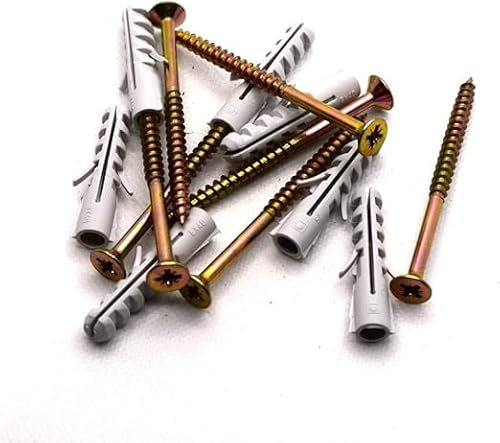 Lot de 100 vis chevilles 8 x 70 mm