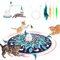 shaingle 4 in 1 Interactive Cat Toys, Upgrade Motor, Automatic Cat Toy - 3 Modes Indoor Cat Toys, Electronic Cat Feather Kitten Toy 1