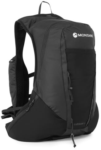 Montane Unisex Trailblazer 18 Schwarz Einheitsgröße Rucksack, Mehrfarbig (Mehrfarbig)