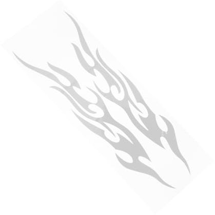 BESTonZON Aufkleber Für Motorräder Auto Dekoration Auto Flamme Aufkleber Reflektierende Aufkleber Für Helme Aufkleber Mit Roter Flamme Der Simulation Dekorative Aufkleber Papier