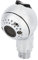 Lwuey Pommeau de Douche Pression Anti Calcaire,Douchette Salon de Coiffure avec Double Bouton de Réglage à 2 Vitesses,Economie D'eau, Aperture 0,6Pouce