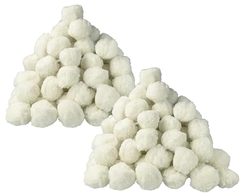 vhbw 2X 500 g Filterbälle-Verpackung kompatibel mit Monzana Pool-Filteranlagen, Sandfilteranlagen - 50 mm