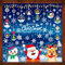 Sevenpers Fensterbilder Weihnachten 191 Stück Fensterdeko Weihnachten Kinder Weihnachtsdeko,Weihnachtliche Fenstersticker für Winter,Christmas