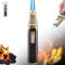 Fire Blaze Lighter, Fireblaze Electric Lighter, Fire Torch Lighter, Bright Fire Torch Lighter, Solar Beam Torch,Powerful Adjustable Flame Dual-Arc Torch Lighter, Waterproof and Windproof (B)