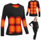 GHKWXUE Women Damen Elektrische Heizung Thermal Underwear Top USB-Konstanttemperatur 16 Zonen intelligente beheizte Top Thermal Geeignet kalte Winter-Skifahren