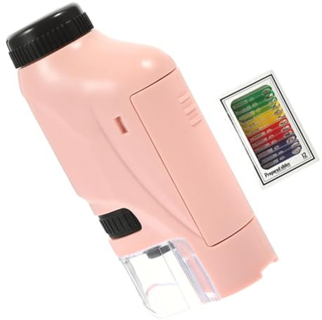 JOINPAYA Mikroskopspielzeug für Jungen und Mädchen Lernwerkzeug für Biologische Mikroskope Leicht Zu Tragen 1 Set Experimentierzubehör-Set