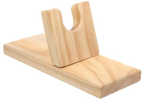 Housoutil Hot Glue Sprayer Holder Wood Storage Rack for Crafting Safe Holder Tool for DIY Projects Versatile Fixing Base for Hot Glue Machines Ideal for Home and Workshop Use