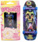 SPITBOARDS 34mm Fingerboard Oldschool Cruiser Pro Complete Setup, Pre-Assembled 5-Layer Wood, Pro Trucks, Soft Urethane 60D Bearing Wheels, Real-Wear Graphics, Lasered Foam Tape 'Skull Cosmos'