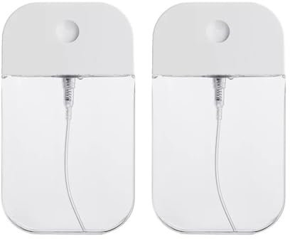 SGERUFZ 2 Pcs Botellas Reutilizables de Pulverizador Fino para Perfume, Líquidos de Cuidado Corporal, Cosméticos (38ml) (Pequeño)