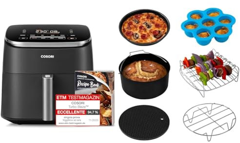 COSORI Friggitrice ad Aria Turbo Blaze 6L con 6 Pezzi Accessori