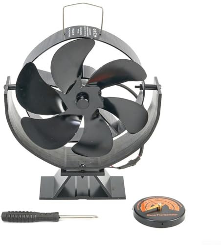 Umweltfreundlicher, wärmebetriebener Ofenventilator mit 6 Flügeln für effektive Luftverteilung am Kamin