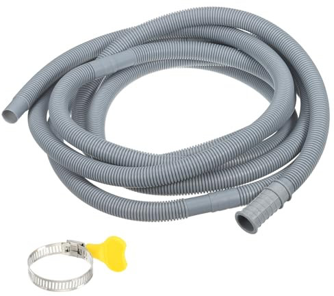 PATIKIL 13.1Ft Air Conditioner Drain Kit, 1 Set Universal AC Drain Hose Connector Hose with Clamp & Rubber Adapter for Mini-Split Window Portable AC Unit Dehumidifier Faucet, Gray