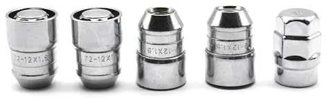 Bulloni cerchioni Per Acura M12x1.5 Cromato Bloccabile Security