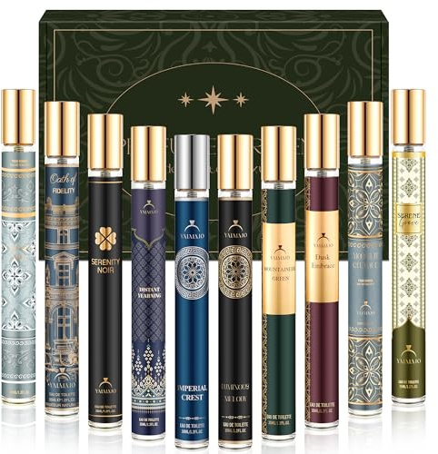 Parfüm Herren 10er-Pack Geschenkset, Eau de Parfum Geschenk für Männer | Langanhaltende Kollektion Luxus-Herrenparfüm, Mini-Parfümset in Reisegröße für Ehemann,Vater Geburtstag Valentinstag | 350 ml