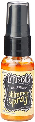 Ranger Dylusions Shimmer Pure Sunshine Spray, Synthetic Material, Yellow, 9.8 x 2.9 x 2.9 cm