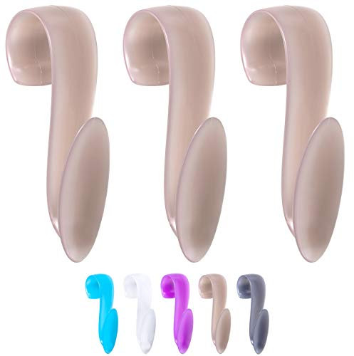 Wellgro 3 ganci per termosifoni, Made in Germany, ganci per asciugamano, ganci per termosifoni, colore a scelta, colore: marrone