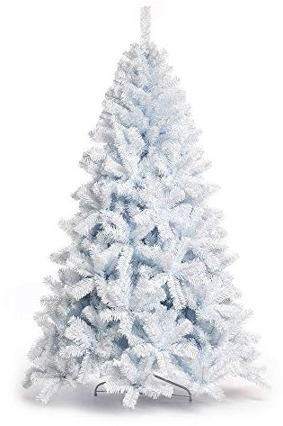Nataland Albero di Natale Artificiale Bianco Modello Vinson Altezza 210 Cm, Abete Super Folto con Effetto Realistico e Rami con Aghi Anticaduta (210 Cm, Artide)