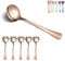 Cuillères à soupe en or rose, Kyraton 6 pièces Cuillères rondes en acier inoxydable avec placage de titane en or rose, de table en, Passe au lave-vaisselle Lot de 6