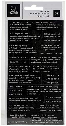 Heidi Swapp Old School Aufkleber DEFINITION, 0