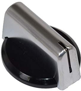 Ufixt Baumatic Compatible Replacement Black Silver Oven Cooker Hob Control Knob Pack of 1