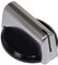 Ufixt Baumatic Compatible Replacement Black Silver Oven Cooker Hob Control Knob Pack of 1