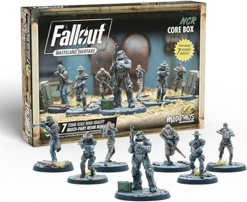 Modiphius Entertainment | Fallout Wasteland Warfare | NCR: Core Box | Miniatures | Unpainted