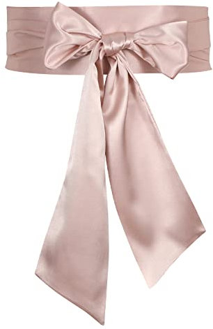 JasGood Damen Schärpe Kleid Gürtel für Hochzeit Party Lange Schärpe Brautgürtel für besondere Anlässe, Rosa
