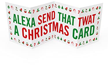 Brainbox Candy - Lustige Weihnachtskarte – 'Alexa Xmas' – freche Karte für ältere Generation – Scherzkarte für Mama, Papa, Ihn, Ihn, Ihn, Ihn, Ihn, Männer, Frauen, Freunde