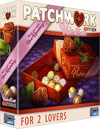 Lookout Games, Patchwork: Valentinstag-Edition, Brettspiel, ab 8 Jahren, 2 Spieler, 30 Minuten Spieldauer