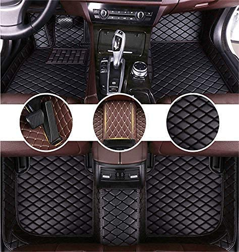 Leder Matten Auto FußMatten für Mercedes Benz W203 W210 W211 AMG, Wasserdicht Rutschfeste Innenschutz Teppiche Auto Zubehör