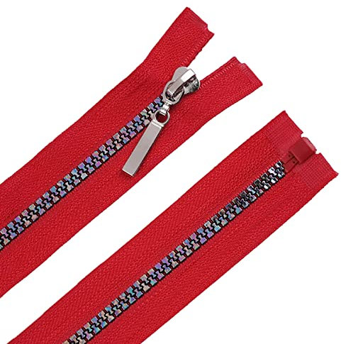 Reißverschluss 5mm 40-80cm Regenbogen-Schiene f. Jacken Softshells Sportbekleidung