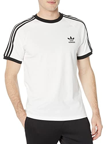adidas Originals Men's Adicolor Classics 3-Stripes T-Shirt, White, X-Large