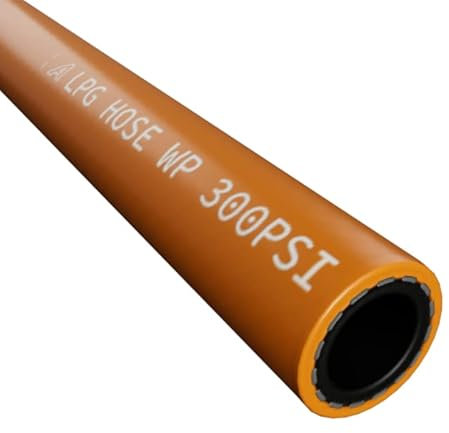 ap automotive Tuyau en caoutchouc 8 mm pour gaz propane LPG ISO3821 Orange 2 m