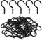 GODLOVEM 40 Pieces Metal Screw-in Ceiling Hooks Cup Hooks, 1.46 Inch, Black