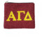 College Griechische Leben Sorority Bead Münzbörsen: Chi Omega, Alpha Gamma Delta, Phi Mu, Burgunder, Alpha Gamma Delta