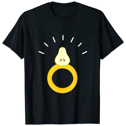 Lustiger Ring mit Birnenmotiv T-Shirt