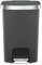 EKO Hana Recycling Bin 25 + 25 Litre, Dual Compartment Pedal Bin, Rubbish Bin with Soft Close and Stay Close Lid, Perfect for Kitchen & Home, Matt Black
