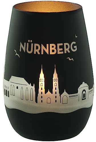 Goodtimes Windlicht Nürnberg Skyline (Schwarz & Silber)