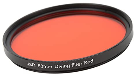 JUNESTAR Diving Filter 58mm Underwater Dive Lens Filter for HERO 9 Motion Camera (diving red)