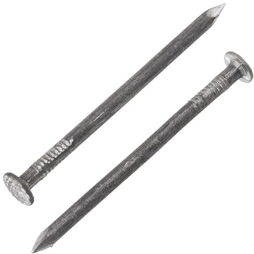 AERZETIX - C70849 - Lot de 300 Clous à tête plate Ø2.8x50 mm - diamètre de la tête Ø7 mm - en acier - couleur argent - rembourrage bardage menuiserie