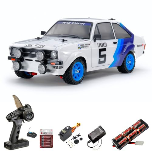 Tamiya RC 58687 Ford Escort MK.II Rally PB 1:10 Standard Wheel Radio Bundle