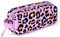 Choco Mocha Kinder Federmäppchen für Mädchen Junge, Leopard-rosa