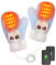 Beheizbare Handschuhe Damen - Beheizbare Handschuhe mit 2×2500mAh Akku, 3 Einstellbare Temperaturstufen Skihandschuhe für Winter, Skifahren, Radfahren, Wandern, Camping (Blau)
