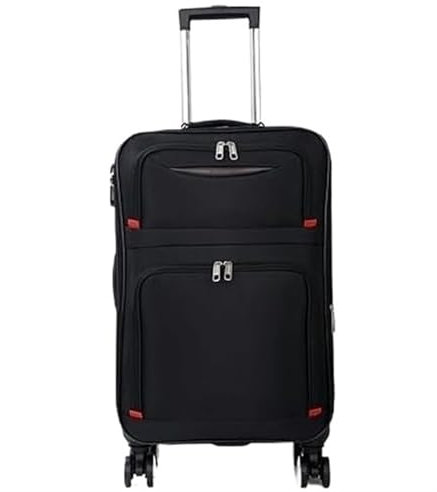 CGZCEICAN Koffer Trolley Koffer Weichgepäck mit Spinner-Rollen, Erweiterbarer Weichgepäckkoffer Aufgegebenes Gepäck Handgepäck/1729(26in)