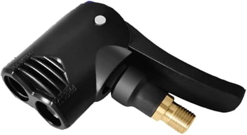 1PC Black Bike Pump Adapter Presta Valve Adapter Dual Head Bike Track Pump Tyre Air Pump Valve Adapter Bicycle Pump Connector Head Accessories Tires and Tubes