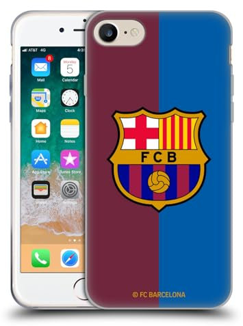 Head Case Designs Offizielle FC Barcelona Home 2024/25 Wappen-Set Gelhülle [Militärischer Schutzgrad] Kompatibel Mit Apple iPhone 7/8 / SE 2020 & 2022 Und Kompatibel Mit MagSafe