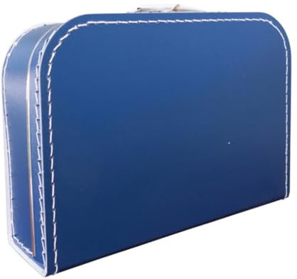 La Felin - Kinderkoffer Dunkelblau inkl. Buchstabenaufkleber 30 cm - Karton