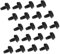 CAXUSD 100Pcs Pci Slot Screws for Computer Case Metal Fasteners with Textured Round Head for Power Supply Installation and Hardware Upgrades