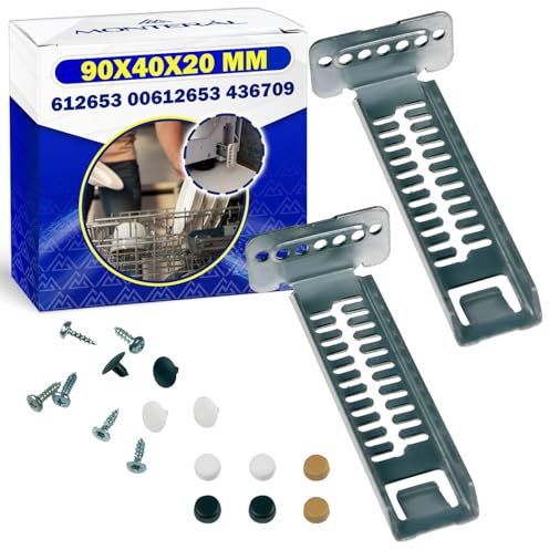 Kit de Fixation du Panneau Inférieur du Lave Vaisselle avec le Code Original 612653 00612653 pour Bosch 436709 pour Whirlpool - Garantie de 10 Ans - MONTERAL