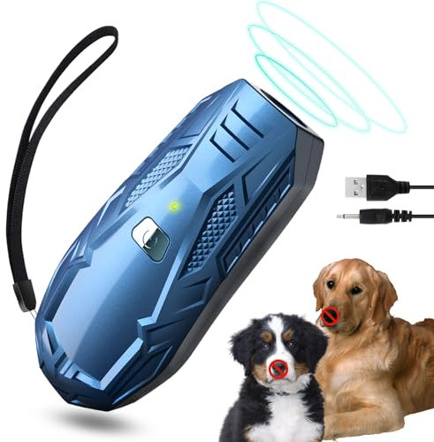 Bubbacare Antibell Gerät Ultraschall, Klein & Tragbar Anti Bell Gerät Hunde, Handheld Hundeschreck Ultraschall Trainingsgerät mit 5m Reichweite, Sichere Mini Antibell für Kleine Große Hunde